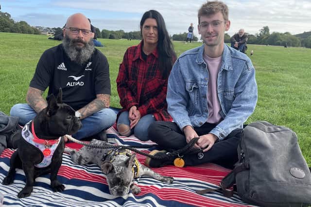 Finn, Michelle and Cameron Hoggan, who live in Grantham, Lincolnshire, were in Edinburgh for a pre-planned visit and decided to come to Holyrood for the live broadcast