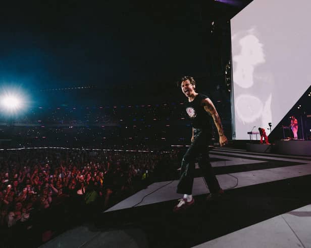 Harry Styles at Murrayfield PIC: Lloyd Wakefield