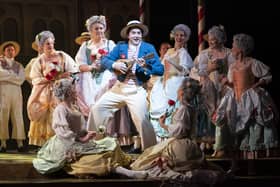 William Morgan as Marco Palmieri in Scottish Opera's production of Gilbert and Sullivan's The Gondoliers, at the Theatre Royal in Glasgow. PIC: Jane Barlow/PA Wire