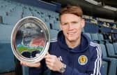 Scotland's Scott McTominay is presented with the International player of the year as voted by the Scottish Football Writers Association.