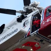 A coastguard helicopter was involved in the rescue (Andrew Milligan/PA) (PA Archive)