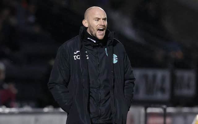 Hibs caretaker boss David Gray.