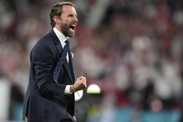 England manager Gareth Southgate has called for home fans to respect the Italian national anthem at Wembley tonight (Photo by Frank Augstein / POOL / AFP) (Photo by FRANK AUGSTEIN/POOL/AFP via Getty Images)