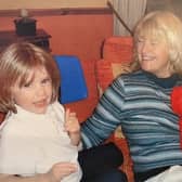 Caroline Traa, her daughter Rebecca and her son