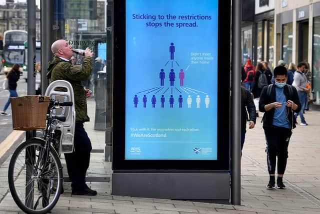 First Minister Nicola Sturgeon has unveiled the Scottish government's new five -tier coronavirus lockdown system set to be introduced from November 2. Picture: Jeff J Mitchell/Getty Images