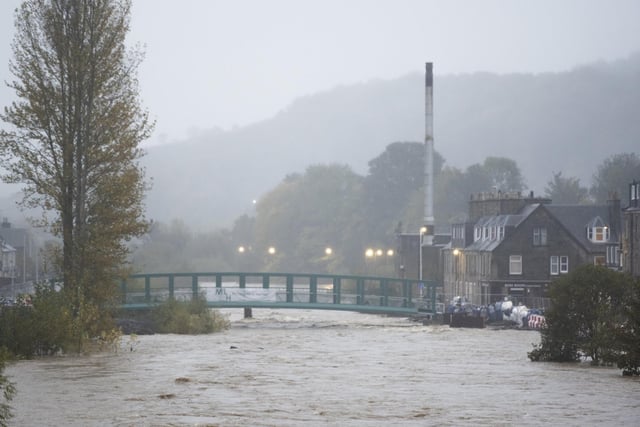 The water level has risen dramatically.