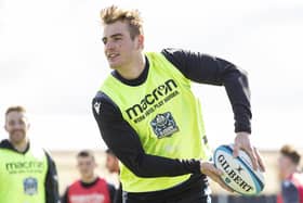 GLASGOW, SCOTLAND - APRIL 16: Stafford McDowall during a Glasgow Warriors training session at Scotstoun Stadium, on April 16, 2024, in Glasgow, Scotland. (Photo by Ross MacDonald / SNS Group)