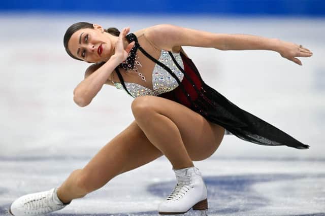 Natasha McKay performs during the Women's Free Skating event of the ISU European Figure Skating Championships in Espoo, Finland last month.