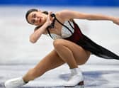 Natasha McKay performs during the Women's Free Skating event of the ISU European Figure Skating Championships in Espoo, Finland last month.