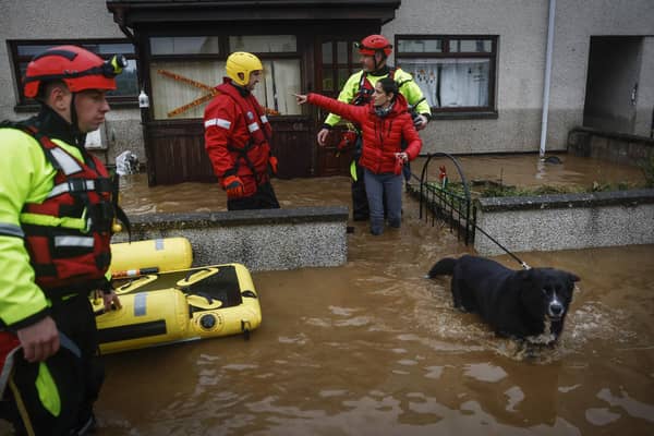 The Coastguard helped rescue people after major floods hit Brechin and other parts of Scotland in October last year (Picture: Jeff J Mitchell/Getty Images)