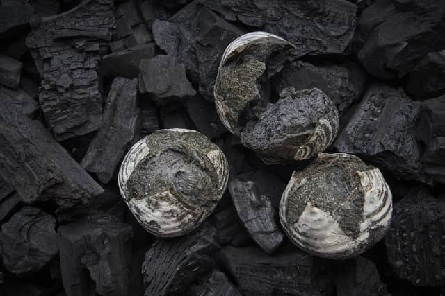 Black charcoal sourdough bread in The Magenta eatery at The Megaro Hotel, London. Pic: Contributed