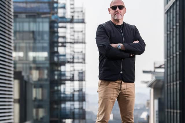 John Devlin 12/04/2019. GLASGOW. St Vincent St.
Portrait of Geoff Ellis, CHIEF EXECUTIVE - DF Concerts.
DF Concerts boss Geoff Ellis on why 12 days of pop and rock concerts should be allowed to be staged in Princes Street Gardens during the Edinburgh Festival, his response to last year's storm of controversy over blackout barriers and his take on the plans to overhaul the world-famous park to make it more suitable for major events like the Summer Sessions which will see Chvrches, Lewis Capaldi, Florence and the Machine, Primal Scream and Madness perform below Edinburgh Castle in August.
Geoff Ellis started his career as a permanent Entertainments Manager at Middlesex Polytechnic
in London – the highlight being booking The Stone Roses for one of their first concerts in the
Capital. He then moved to the world famous Marquee Club before heading up to Glasgow in 1992
to join DF Concerts as promoter of the company’s legendary venue King Tut’s Wah Wah Hut and
as the company rose to become one of the UK’s leading music promotion and event management
companies, Geoff’s progression in turn led to his appointment as Chief Executive in 2001.
As CEO of DF Concerts, Geoff is dedicated to bringing the very best live music and events to
Scotland. He spends a lot of time on T in the Park, making it one of the largest and most innovative
festivals in the world with huge International recognition.
Geoff heads up a multi skilled team that is as comfortable promoting Take That, Kings of Leon,
Eminem, AC/DC, The Eagles, Rihanna, Radiohead and Coldplay and the best emerging talent
around as well as event managing Glasgow on Ice, The Papal Visit to Bellahouston Park and
Radiance – Glasgow’s Festival of Light.
Geoff is also an executive committee member of the UK Concert Promoters Association, a board
member of Glasgow City Marketing Bureau and a member of the fundraising committee for
Nordoff Robbins Music Therapy in Scotland.