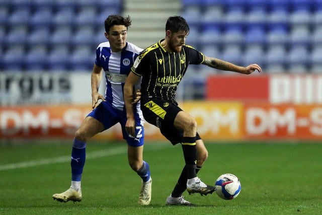 The teenage Wigan Athletic is attracting plenty of attention this month from both sides of the border. Celtic are also said to be in the running for his signature, and the Old Firm could take advantage of cross-border rules to sign Joseph on a pre-contract. (Photo by Lewis Storey/Getty Images)