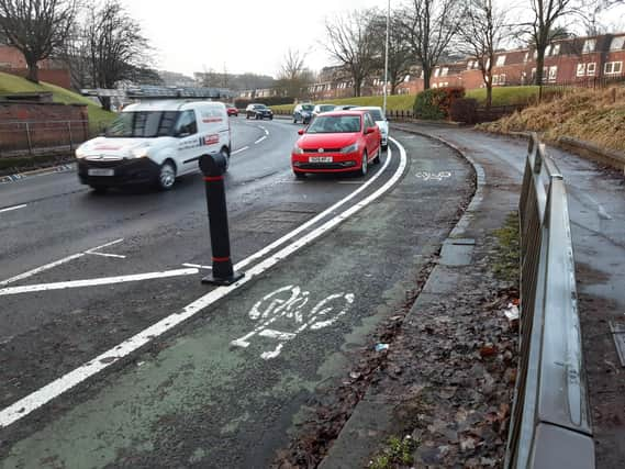 This Spaces for People scheme in Glasgow has created a segregated cycle lane by switching road space from other vehicles. (Picture: The Scotsman)