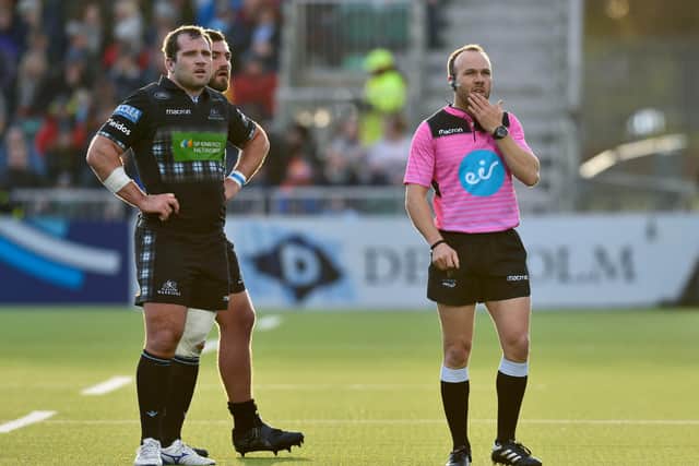 Glasgow Warriors co-captain Fraser Brown felt the Captain's Challenge experiment undermined referees. Picture: Rob Casey/SNS