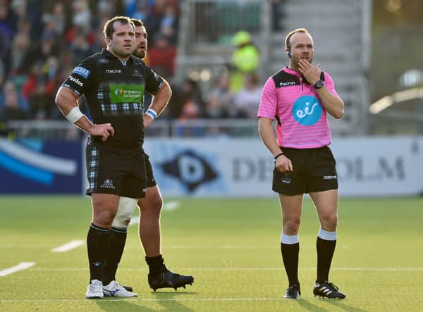Glasgow Warriors co-captain Fraser Brown felt the Captain's Challenge experiment undermined referees. Picture: Rob Casey/SNS