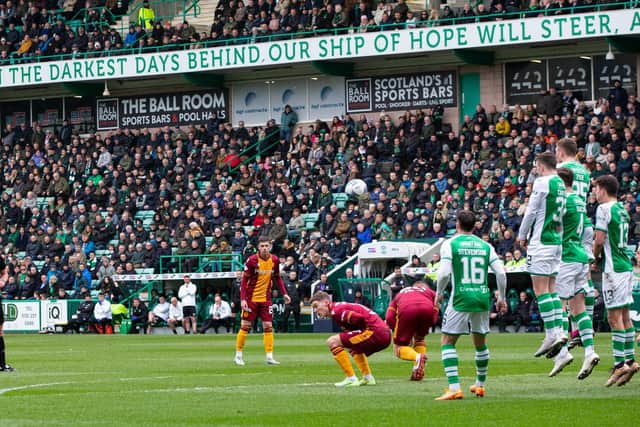 Sean Goss put Motherwell ahead with this free-kick.