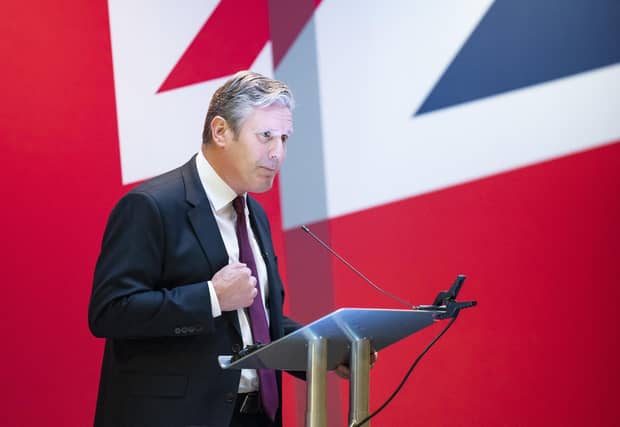 Leader of the Labour Party Sie Keir Starmer speaking at the Labour Regional Conference in Barnsley. Picture: PA