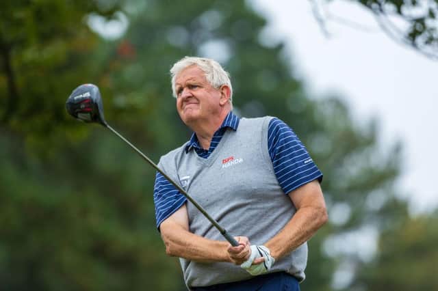 Colin Montgomerie, pictured in action during the SAS Championship at Prestonwood Country Club in Cary, North Carolina, last October, is one of the quickest players in the game and slammed the pace of play in the WGC-Dell Technologies Match Play in Texas on Sunday. Picture: Chris Keane/Getty Images.