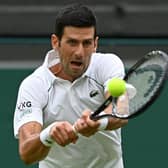 Novak Djokovic began the defence of his Wimbledon crown against highly-rated teenage Brit Jack Draper