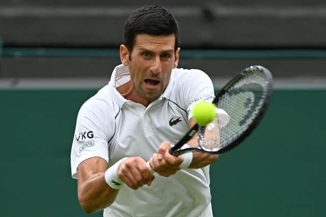 Novak Djokovic began the defence of his Wimbledon crown against highly-rated teenage Brit Jack Draper