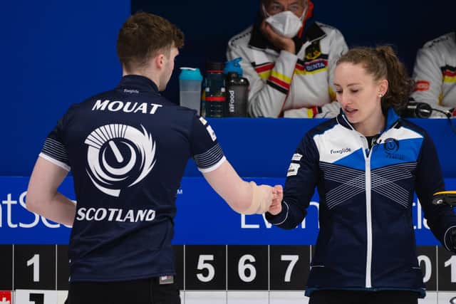 Bruce Mouat and Jen Dodds beat Canada 7-4 to reach the final of the World Mixed Doubles Championship in Aberdeen. Picture: Celine Stucki/WCF