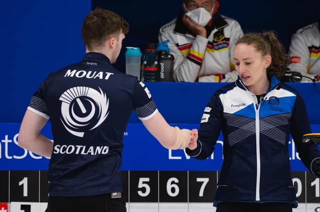 Bruce Mouat and Jen Dodds beat Canada 7-4 to reach the final of the World Mixed Doubles Championship in Aberdeen. Picture: Celine Stucki/WCF