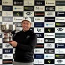 Graeme Robertson shows off the MacDonald Spey Valley Masters presented by The MacKay Clinic after his seven-shot win in Aviemore. Picture: Tartan Pro Tour