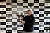 Graeme Robertson shows off the MacDonald Spey Valley Masters presented by The MacKay Clinic after his seven-shot win in Aviemore. Picture: Tartan Pro Tour