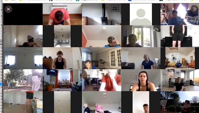 An online workout session offering children and adults the chance to train with Scotland's national swim squad had to be abandoned after hackers posted "abusive content" during a session hosted on the Zoom video-conferencing platform
