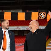 Dundee Utd unveil Thomas Courts as the club's new manager alongside Sporting Director Tony Asghar on June 09, 2021. (Photo by Mark Scates / SNS Group)