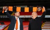 Dundee Utd unveil Thomas Courts as the club's new manager alongside Sporting Director Tony Asghar on June 09, 2021. (Photo by Mark Scates / SNS Group)