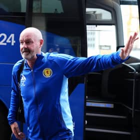 Scotland head coach Steve Clarke arrives in Stuttgart ahead of the Euro 2024 Group A fixture against Hungary. Pic: Andrew Milligan/PA Wire.