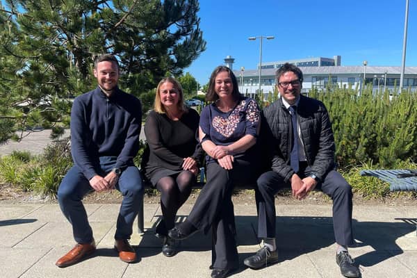 From left: Iain Bruce, Emma Barker, Gillian Tierney and Andy James.