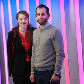 Rebecca Pick of Pick Protection and Callum Murray of Amiqus. Picture: Stewart Attwood