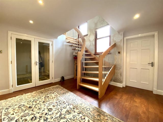 Lower hallway.