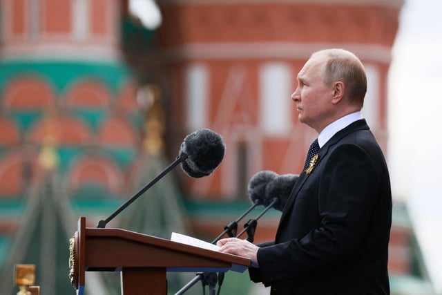Mr Putin again scolded the West for failing to heed the Russian demands for security guarantees and a rollback to Nato’s expansion, arguing that it also left Moscow no other choice but to invade. Picture; Mikhail Metzel, Getty