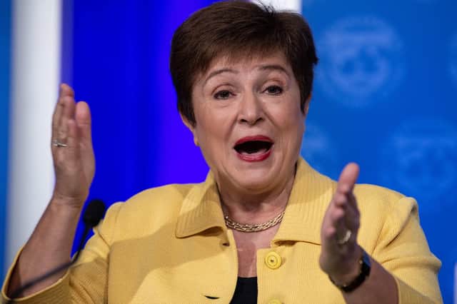 IMF Managing Director Kristalina Georgieva is encouraging governments to keep spending