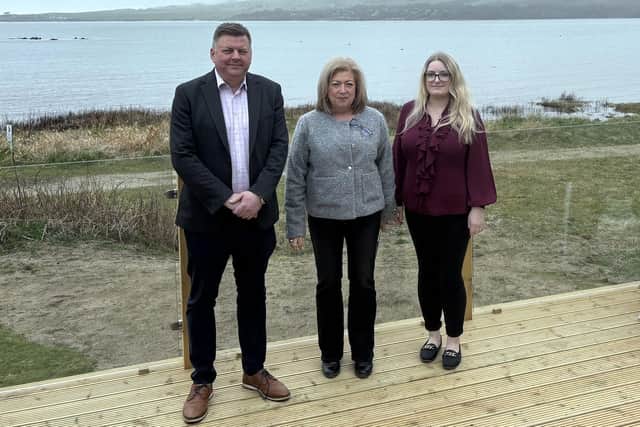 MSP Colin Smyth met with Sandgreen's general manager Elspeth Sutton and park manager Jan Hawthorn
