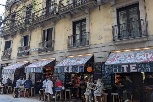 Tapas bar Perikete, Barcelona. Pic: Claire Spreadbury/PA