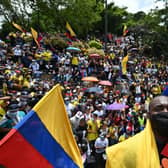 Protestors say the a tax reform bill will leave them poorer as the country battles its deadliest phase yet of the coronavirus pandemic (Photo: LUIS ROBAYO/AFP via Getty Images)