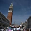 St Mark's square in Venice earlier this month.