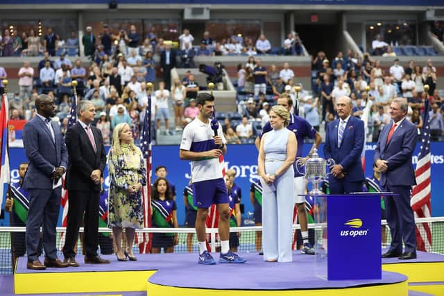 Novak Djokovic spoke emotionally after his defeat by Daniil Medvedev at the US Open. The Russian's straight-sets victory denied the Serbian a calendar slam, which has only been achieved by two different people.