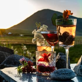 Wild Eve is hand-crafted non-alcoholic spirit made in Harris, infused with organic plants and seaweed grown on the island