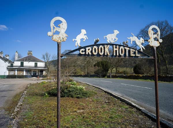 The people of Tweedsmuir have spent 16 years saving their 17th Century country pub, The Crook Inn. PIC: Contributed.