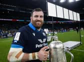 Simon Berghan played his part in Scotland's Calcutta Cup win at Twickenham.  (Photo by Craig Williamson / SNS Group)