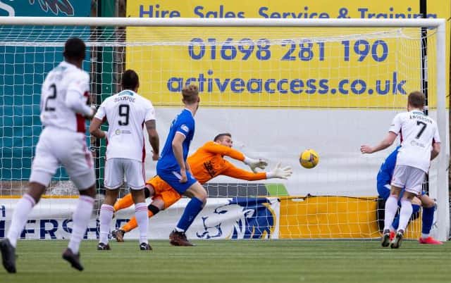 Allan McGregor made a string of fine saves for Rangers as they drew 1-1 with Hamilton Accies. (Photo by Alan Harvey / SNS Group)