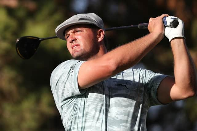 2020 US Open champion Bryson DeChambeau is against the bid to roll back the ball at the top level in the men's game. Picture: Matthew Stockman/Getty Images.