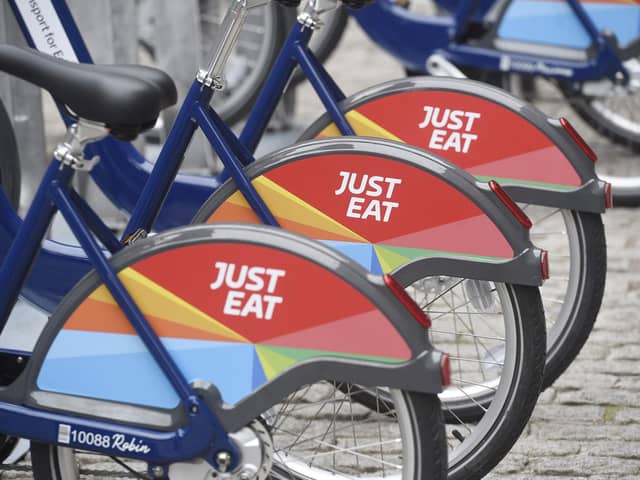 Just Eat bikes disappeared from the city's streets in September   Picture: Greg Macvean