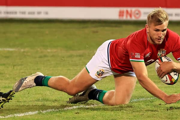 Chris Harris scored a try for the Lions against the Sharks on Saturday. Picture: David Rogers/Getty Images